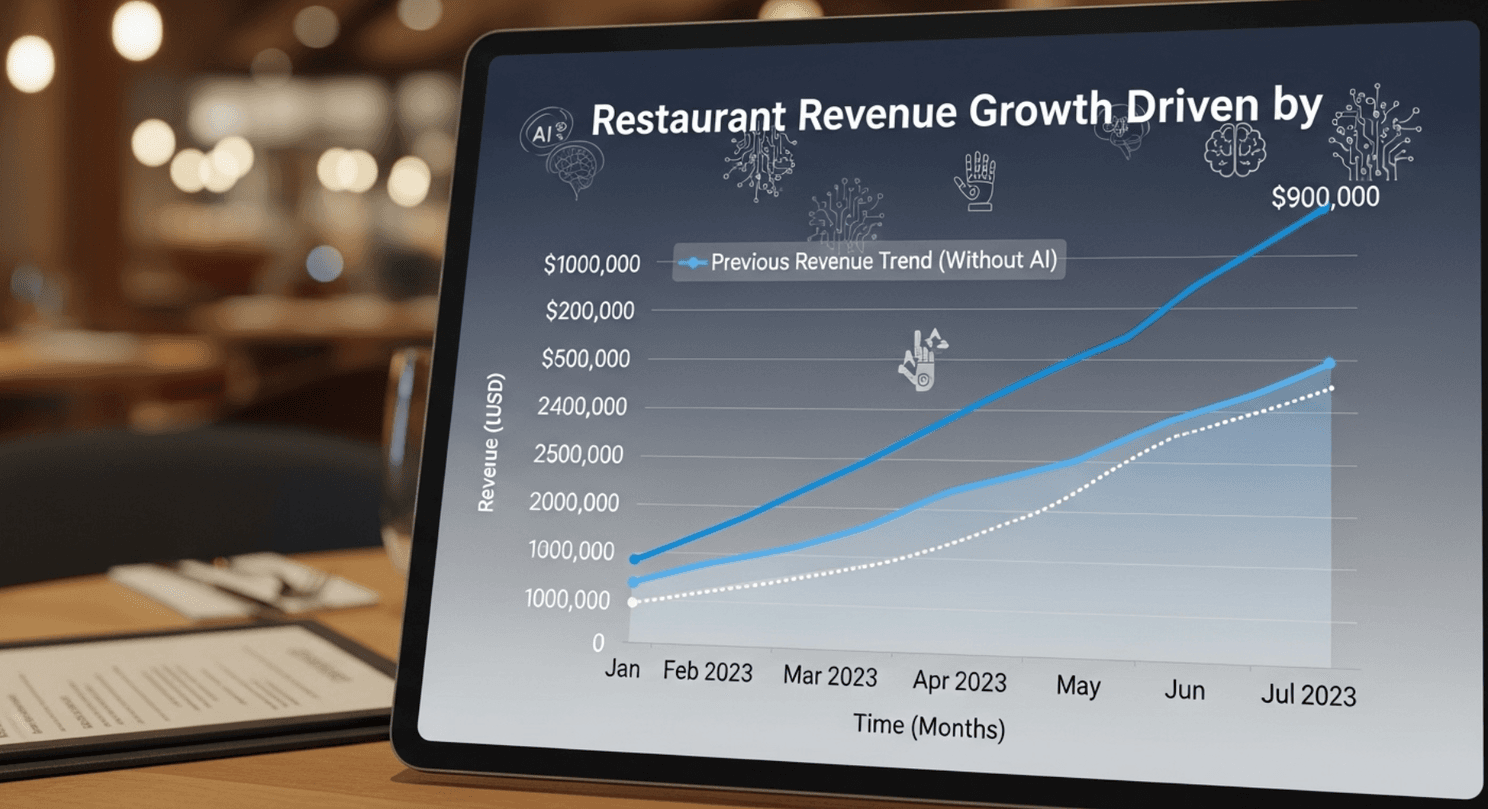 Restaurant staff using AIDA dashboard